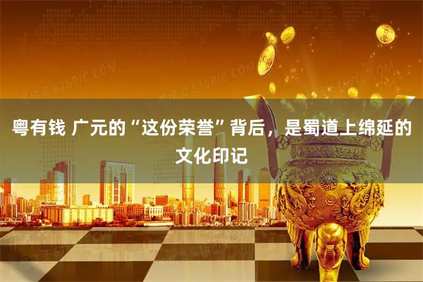 粤有钱 广元的“这份荣誉”背后，是蜀道上绵延的文化印记